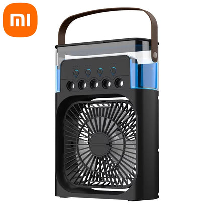 BreezeGlow™ – Mini enfriador de aire 3 en 1 con luz nocturna LED