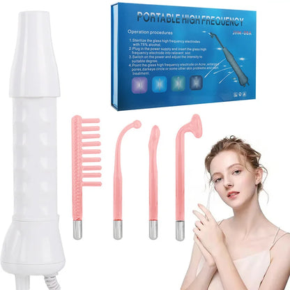 VioGlow™ – Baguette de thérapie cutanée haute fréquence 4 en 1 