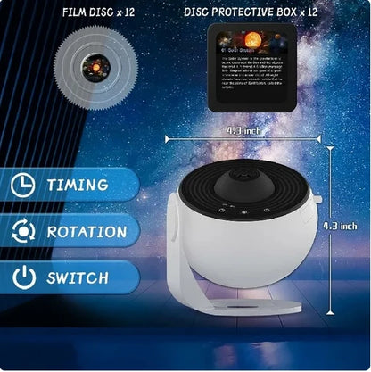 Galaxy Projector Night Light – 360° Rotating Starry Sky Lamp for Kids & Home Decor