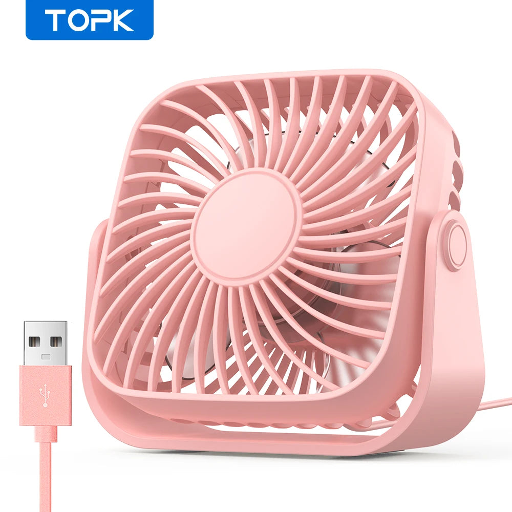 BreezeBuddy™ – Miniventilador USB de 4” 