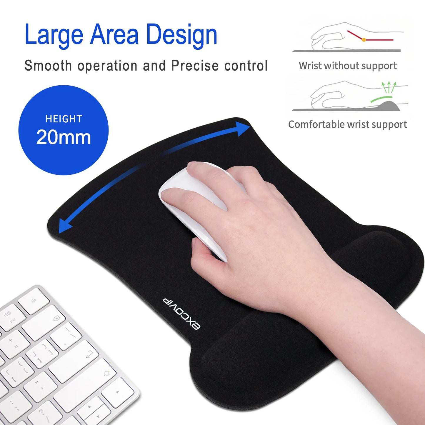 Alfombrilla de ratón EXCO WristGuard™: comodidad y precisión a tu alcance