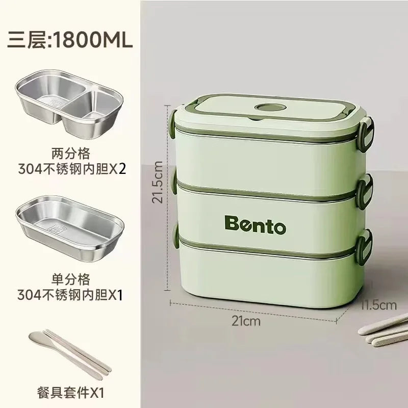Lonchera de acero inoxidable StackMate™ BentoPro 