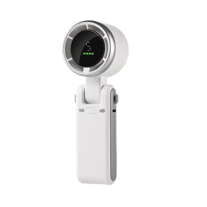 Ventilateur de cou et de bureau TurboCool™ 20 000 mAh – Ventilateur de voyage portable pliable à 5 vitesses avec rotation à 180° 