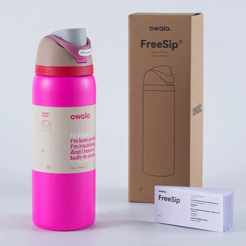 Bouteille isotherme et thermos Boneyard Owala Cup Bouteille d'eau Gobelet isotherme en acier inoxydable Tasse isotherme originale pour le froid et le chaud