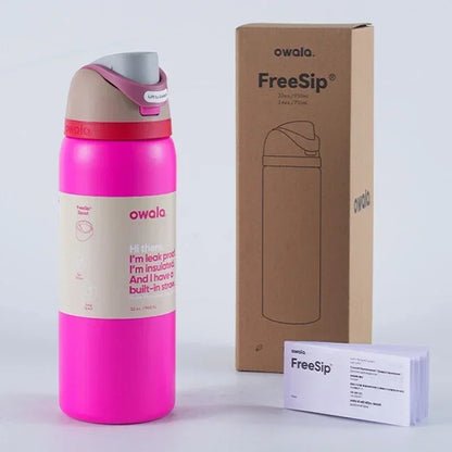 Bouteille isotherme et thermos Boneyard Owala Cup Bouteille d'eau Gobelet isotherme en acier inoxydable Tasse isotherme originale pour le froid et le chaud