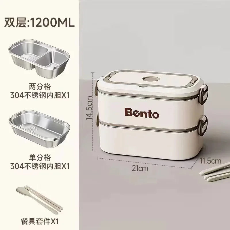 Lonchera de acero inoxidable StackMate™ BentoPro 