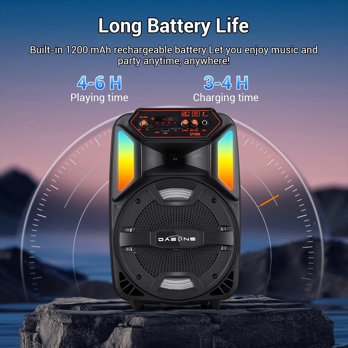 BoomStorm™ 1000 W — Enceinte de fête portable sans fil