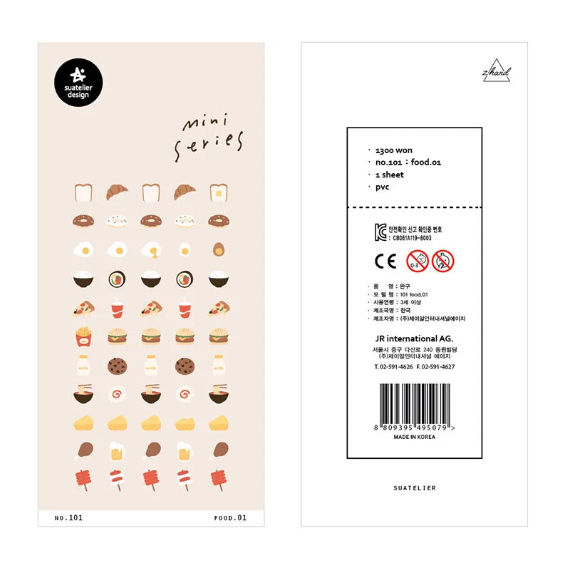 Ensemble d'autocollants Suatelier™ Kawaii Days – Essentiels de la déco coréenne