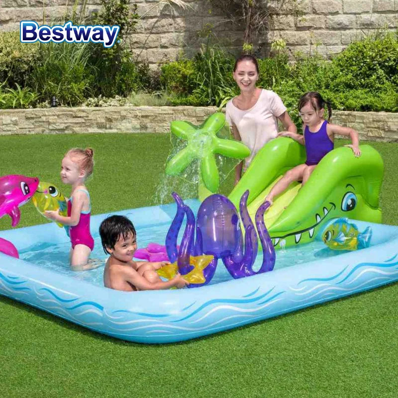 AquaSplash™ Adventure Pool – Centre de jeux gonflable avec aquarium