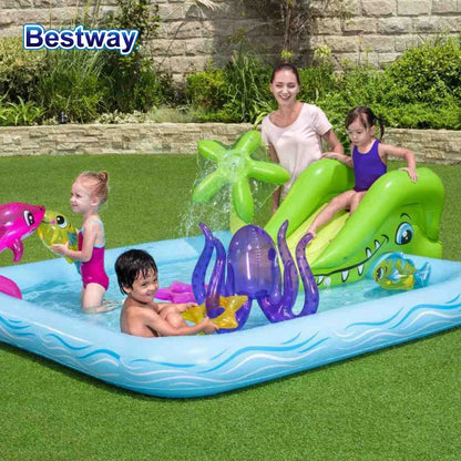 AquaSplash™ Adventure Pool – Centre de jeux gonflable avec aquarium