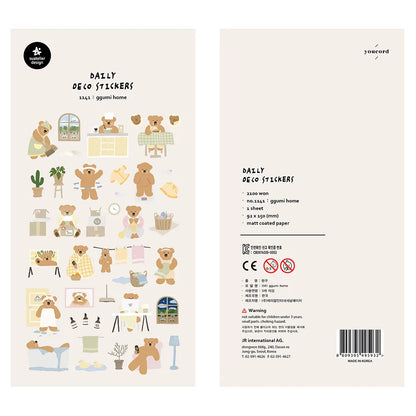 Ensemble d'autocollants Suatelier™ Kawaii Days – Essentiels de la déco coréenne