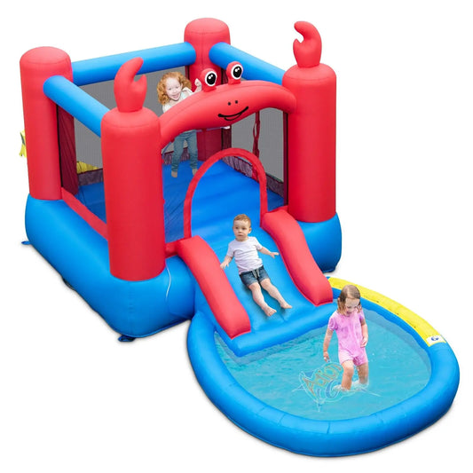 CrabbySplash™ Inflatable Water Park – Bounce, Slide & Play All Day!