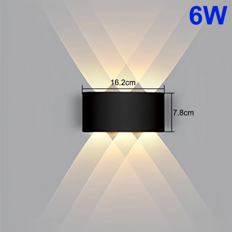 LED Waterproof Wall Light – IP65 Outdoor & Indoor Modern Lamp for Garden, Porch, Bathroom & Living Room