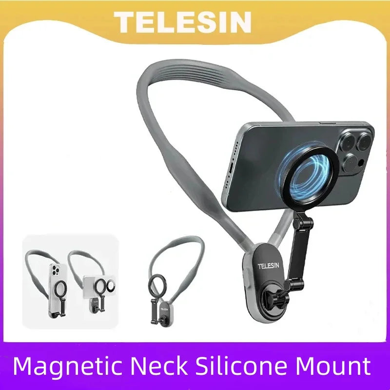 Montura de liberación rápida MagNeck™: grabación magnética con manos libres en cualquier lugar 